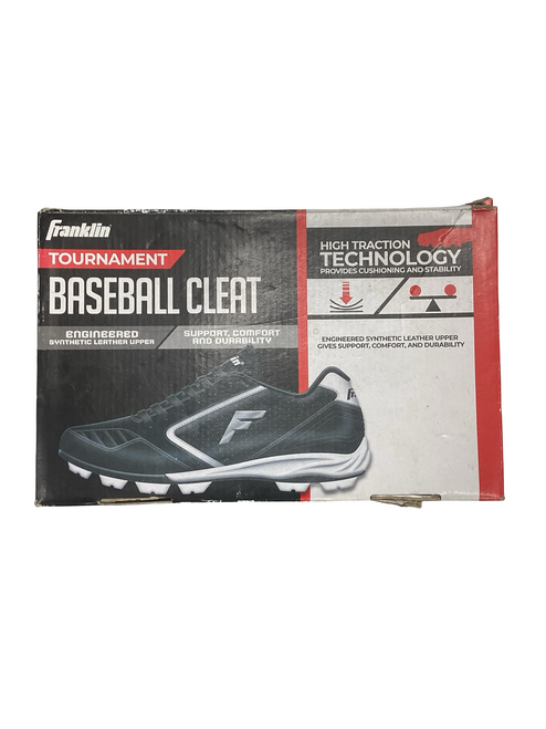 Vist Large View of Product Image Which is Used Franklin TOURNAMENT BB/SB Cleats Black Junior 02