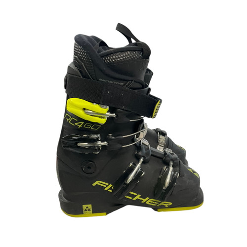 Vist Large View of Product Image Which is Used Fischer RC4 60 Boys DH Ski Boot Black 215 MP - J03