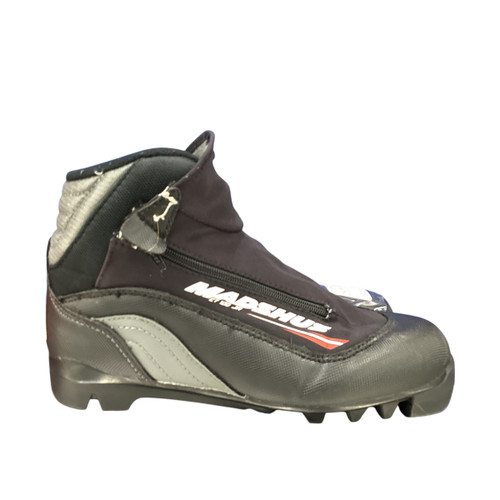 Vist Large View of Product Image Which is Used Madshus Boys NNN XC Ski Boots Black JR-03