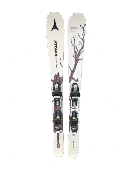 Vist Large View of Product Image Which is Used Atomic BENT CHETLER Boys DH Ski/Binding White 133 cm
