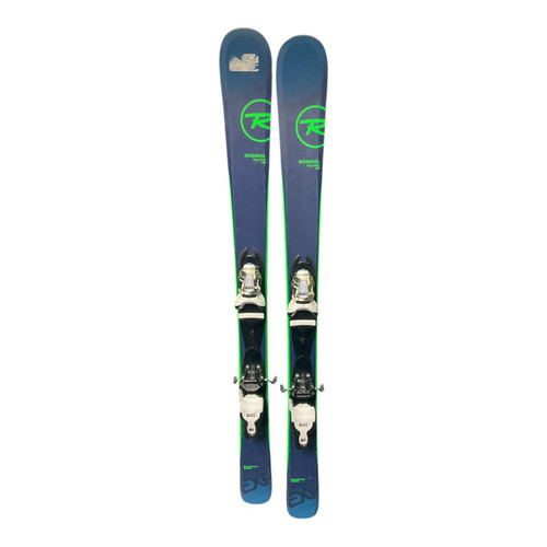 Vist Large View of Product Image Which is Used Rossignol EXP PRO Boys DH Ski/Binding Navy Blue 128 cm