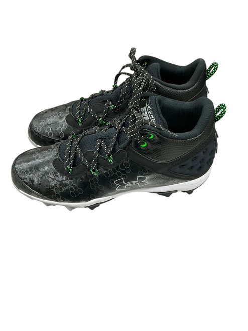 Vist Large View of Product Image Which is Used Under Armour HARPER 8 MID BB/SB Cleats Black Senior 8