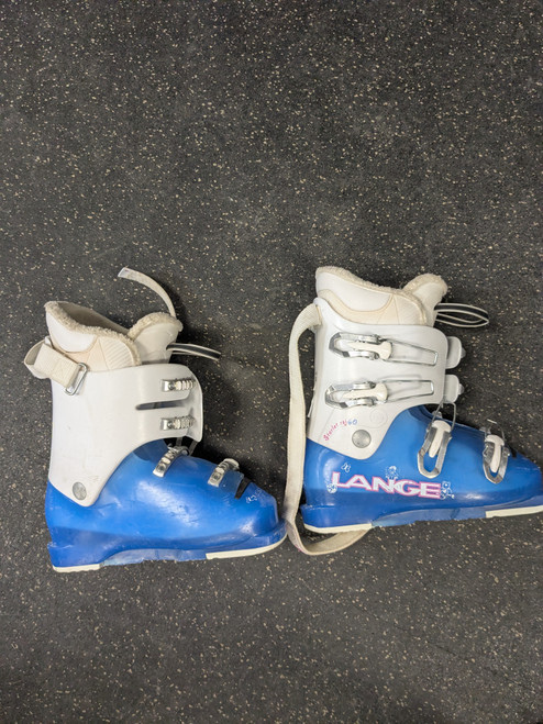 Vist Large View of Product Image Which is Used Lange SCARLET RSJ 60 Womens DH Ski Boot White 245 MP - M06.5 - W07.5