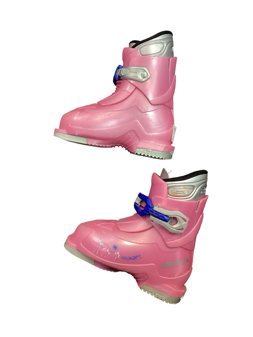 Vist Large View of Product Image Which is Used Alpina ZOOM Girls DH Ski Boot Pink 180 MP - Y11