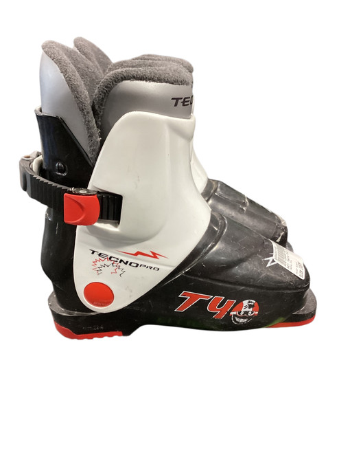 Vist Large View of Product Image Which is Used Tecno Pro T4 Boys DH Ski Boot Black 205 MP - J01