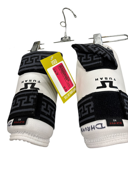 Vist Large View of Product Image Which is Used Martial Arts Forearm Pads White SM