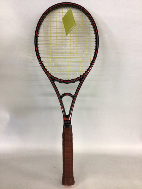Vist Large View of Product Image Which is Used Wilson PRO STAFF 85 Adult Tennis Racquet Black Unknown