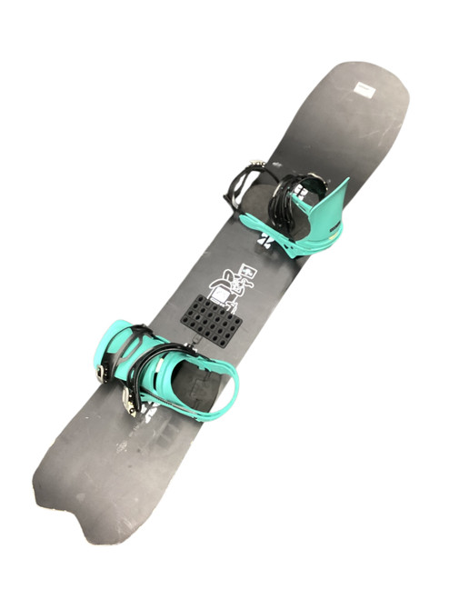 Vist Large View of Product Image Which is Used Burton KILROY Mens Snowboard and Bindings Black 158 cm