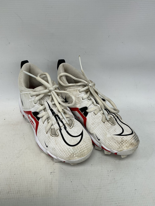 Vist Large View of Product Image Which is Used Nike ALPHA FAST FLEX BB/SB Cleats White Youth 13.0