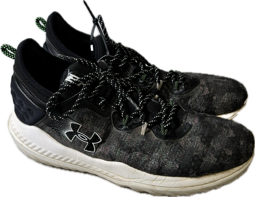 Vist Large View of Product Image Which is Used Under Armour 3026593-001 BB/SB Cleats Black Senior 11.5