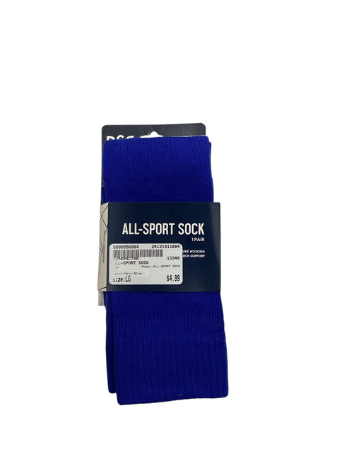 Vist Large View of Product Image Which is Used Dsg ALL-SPORT SOCK Other Clothing Navy Blue LG