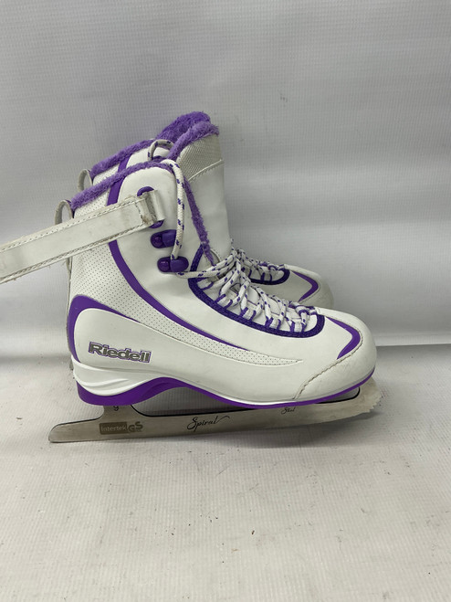 Vist Large View of Product Image Which is Used Riedell SOAR Girls Softboot Skate White Junior 05