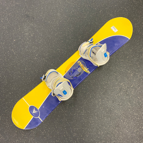 Vist Large View of Product Image Which is Used Vision PRECISION Boys Snowboard Only Yellow 120 cm