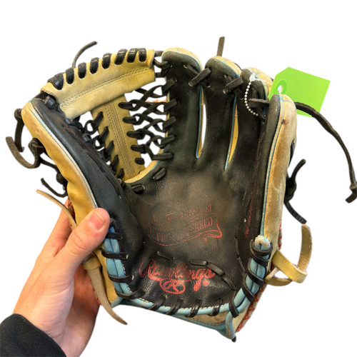 Vist Large View of Product Image Which is Used Rawlings PRO PREFERRED BB/SB Glove RH Throw Tan 11 1/2"