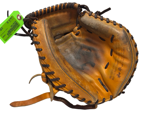 Vist Large View of Product Image Which is Used HATAKEYAMA Pro Model Baseball Catchers Mitt RH Throw Tan - Japan