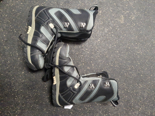 Vist Large View of Product Image Which is Used Morrow SNOWBOARD BOOTS Boys Snowboard Boots Grey Junior 03