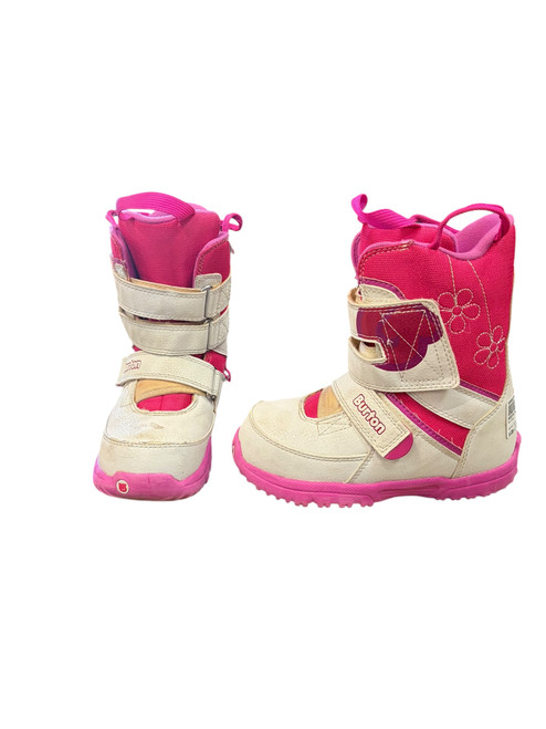 Vist Large View of Product Image Which is Used Burton GROM Girls Snowboard Boots Pink Junior 01