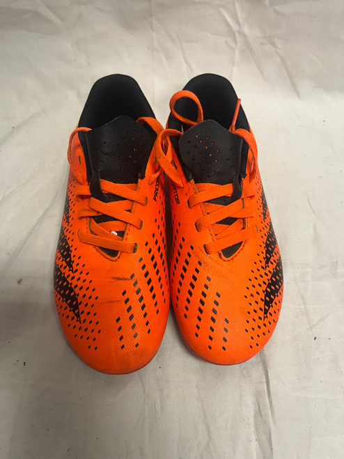Vist Large View of Product Image Which is Used Adidas PREADATOR CLEATS Soccer Cleats Orange Youth 13.0