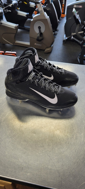 Vist Large View of Product Image Which is NEW Nike HUARCHE 12 METAL BB/SB Cleats Black Senior 12