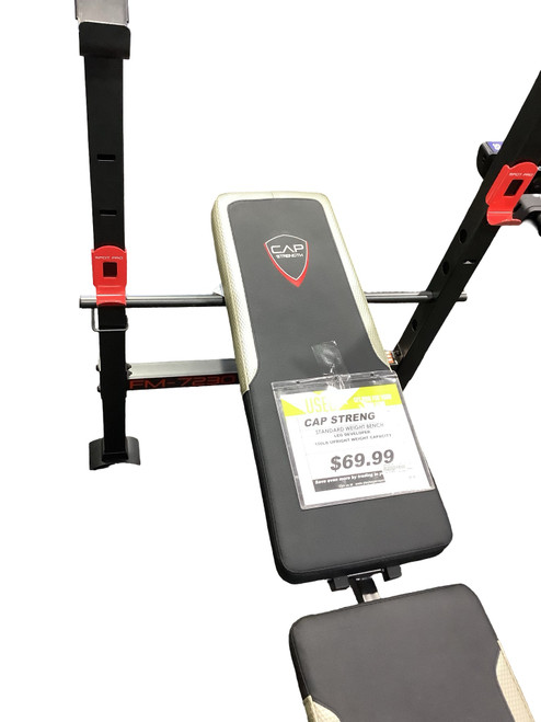 Vist Large View of Product Image Which is Used Cap STRENGTH W/ RACK Standard Bench