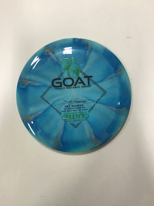 Vist Large View of Product Image Which is Used Mint APEX GOAT Disc Golf Driver Royal Blue 169g