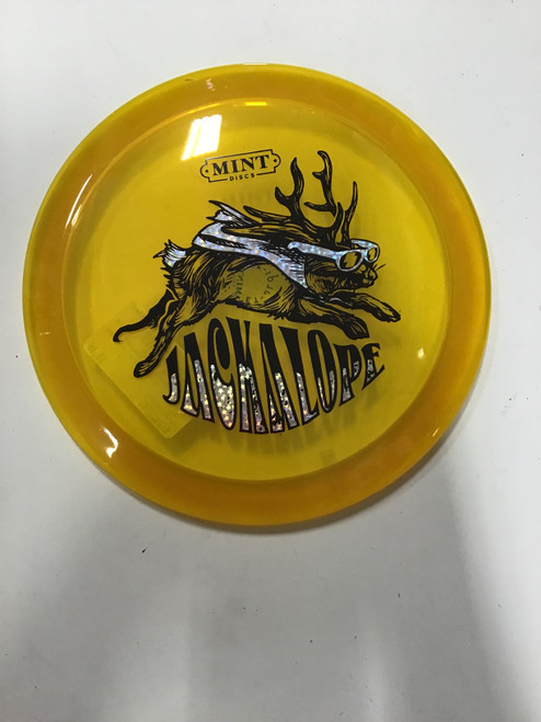Vist Large View of Product Image Which is Used Mint ETERNAL JACKALOPE Disc Golf Driver Yellow 174g