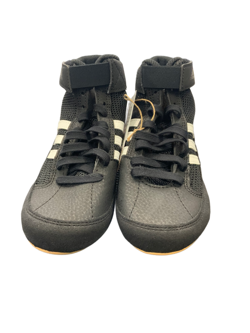 Vist Large View of Product Image Which is Used Adidas Wrestling Shoes Black Youth 10.0