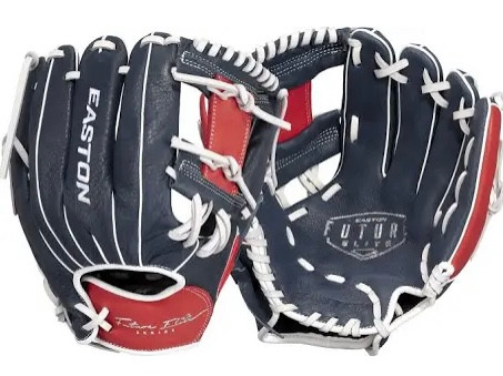 Vist Large View of Product Image Which is New Easton Future Elite 11" Navy/Red Baseball Glove Right Hand Throw