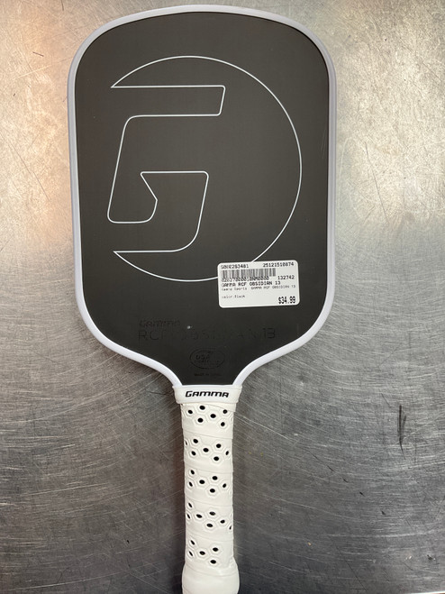 Vist Large View of Product Image Which is Used GAMMA RCF OBSIDIAN 13 Pickleball Racquet Black