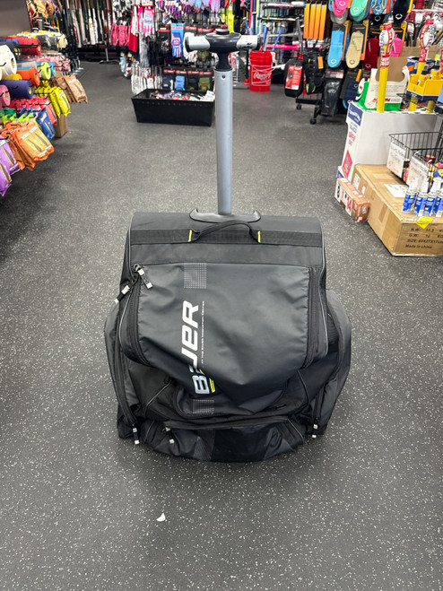 Vist Large View of Product Image Which is Used Bauer WHEELED BACKPACK BAG Sr Hockey Wheeled Black