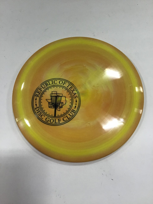Vist Large View of Product Image Which is Used Lone Star Disc BRAVO TRINITY Disc Golf Driver Orange 175g