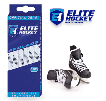 Vist Large View of Product Image Which is New ELITE HOCKEY SKATE LACES WHT 96"