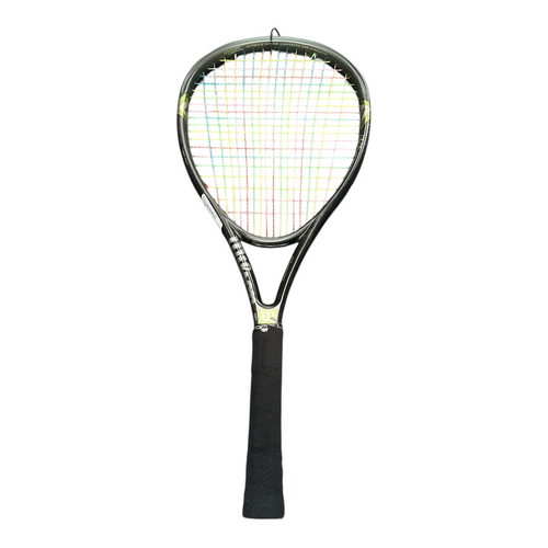 Vist Large View of Product Image Which is Used Wilson HAMER 2.0 Adult Tennis Racquet Black 4 1/2"