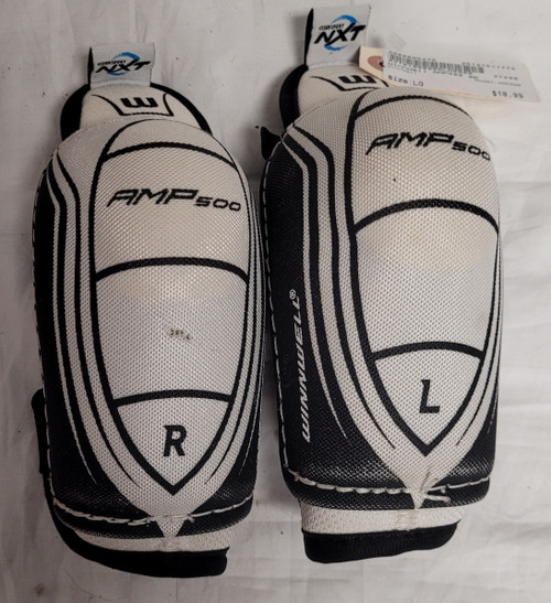 Vist Large View of Product Image Which is Used WinnWell AMP500 Youth Elbow Pads LG