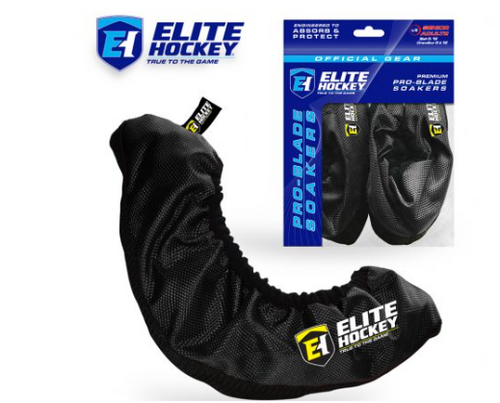 Vist Large View of Product Image Which is New ELITE HOCKEY PRO BLADE SKATE SOAKER/GUARD BLK JR