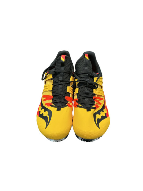 Vist Large View of Product Image Which is Used Saucony Track & Field Cleats Adult Yellow Senior 12