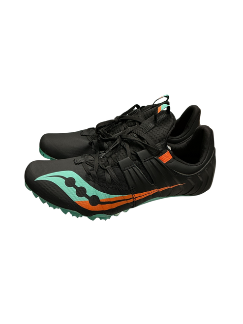 Vist Large View of Product Image Which is New Saucony Track & Field Cleats Adult Black Senior 10
