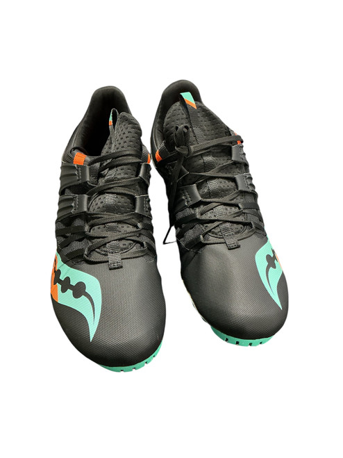 Vist Large View of Product Image Which is Used Saucony Track & Field Cleats Adult Black Senior 11.5