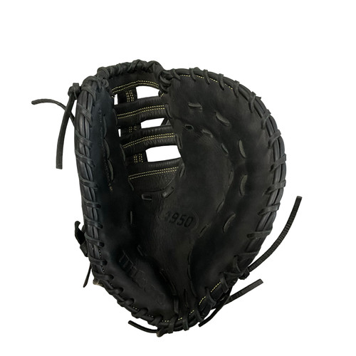 Vist Large View of Product Image Which is Used Wilson A950 BB/SB First Base RH Throw Black 12"