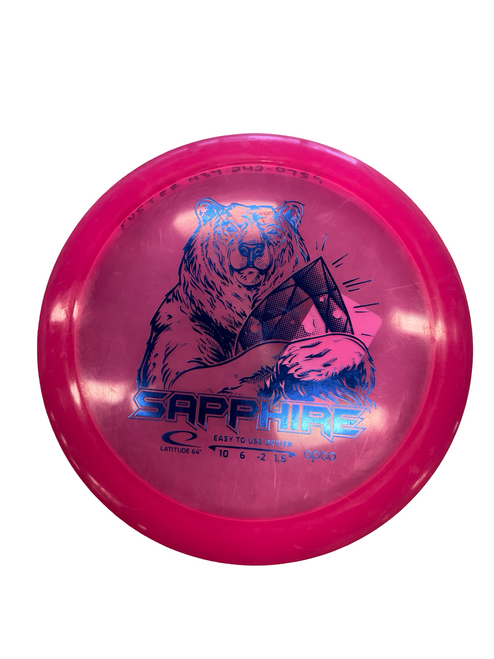 Vist Large View of Product Image Which is Used Latitude 64 SAPPHIRE Disc Golf Driver Pink