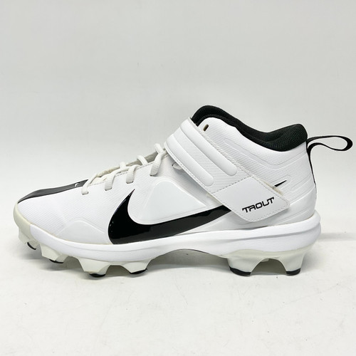 Vist Large View of Product Image Which is Used Nike FORCE TROUT 7 BB/SB Cleats Black And White Senior 10.5