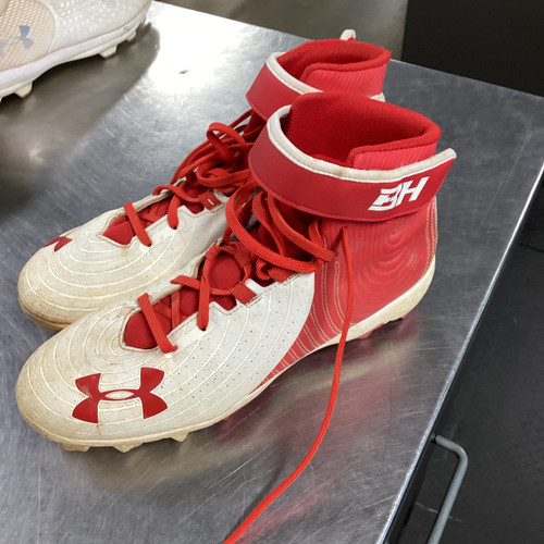 Vist Large View of Product Image Which is Used Under Armour UNDER ARMOUR BH BB/SB Cleats Cardinal And White Senior 9