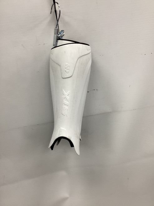 Vist Large View of Product Image Which is Used STX 400 FH Shin Guards White 11"