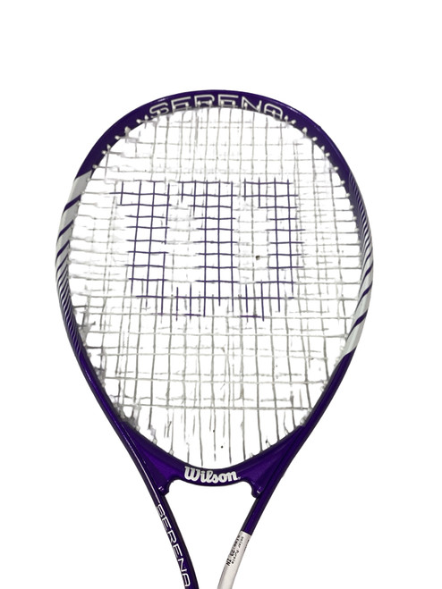 Vist Large View of Product Image Which is Used Wilson SERENA Girls Tennis Racquet Purple 23"