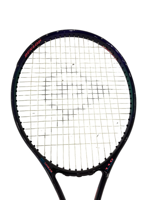 Vist Large View of Product Image Which is Used Dunlop PRO LINEAR 110 Adult Tennis Racquet Black Unknown