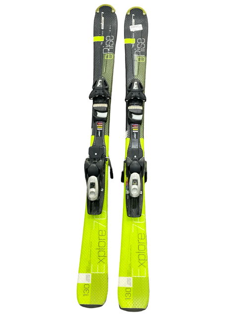 Vist Large View of Product Image Which is Used Elan ERISE Boys DH Ski/Binding Black 130 cm