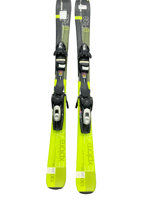 Vist Large View of Product Image Which is Used Elan ERISE Boys DH Ski/Binding Black 130 cm