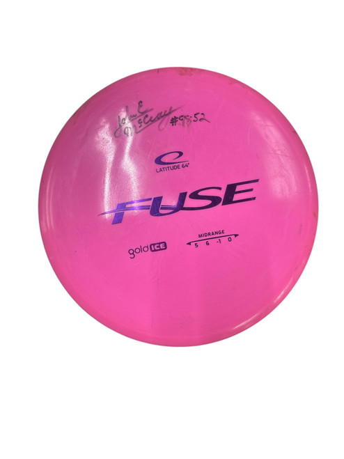 Vist Large View of Product Image Which is Used Latitude 64 FUSE Disc Golf Mid Range Pink