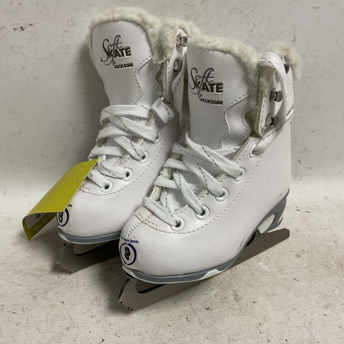 Vist Large View of Product Image Which is Used Jackson SOFT SKATE Girls Softboot Skate White Youth 08.0