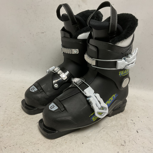 Vist Large View of Product Image Which is Used Salomon TEAM T2 Boys DH Ski Boot Black 215 MP - J03